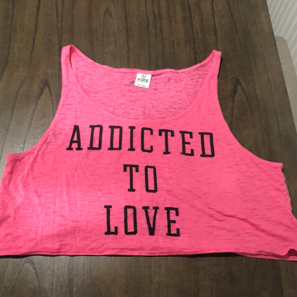L Pink Crop Top - Picture 3 of 6